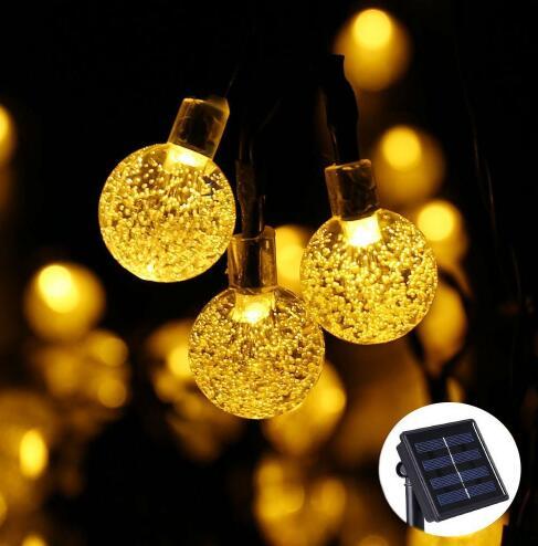 Crystal solar power of the led lamp string lights Christmas lights solar garden outdoor decoration for Christmas Crystal solar power of the led lamp string lights Christmas lights solar garden outdoor decoration for Christmas